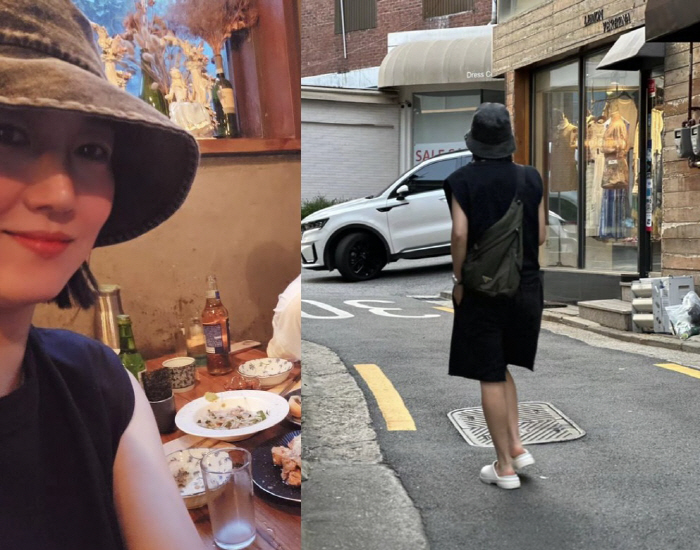 Jang Yoon-jung's simple walking look is not like the owner. Surprise