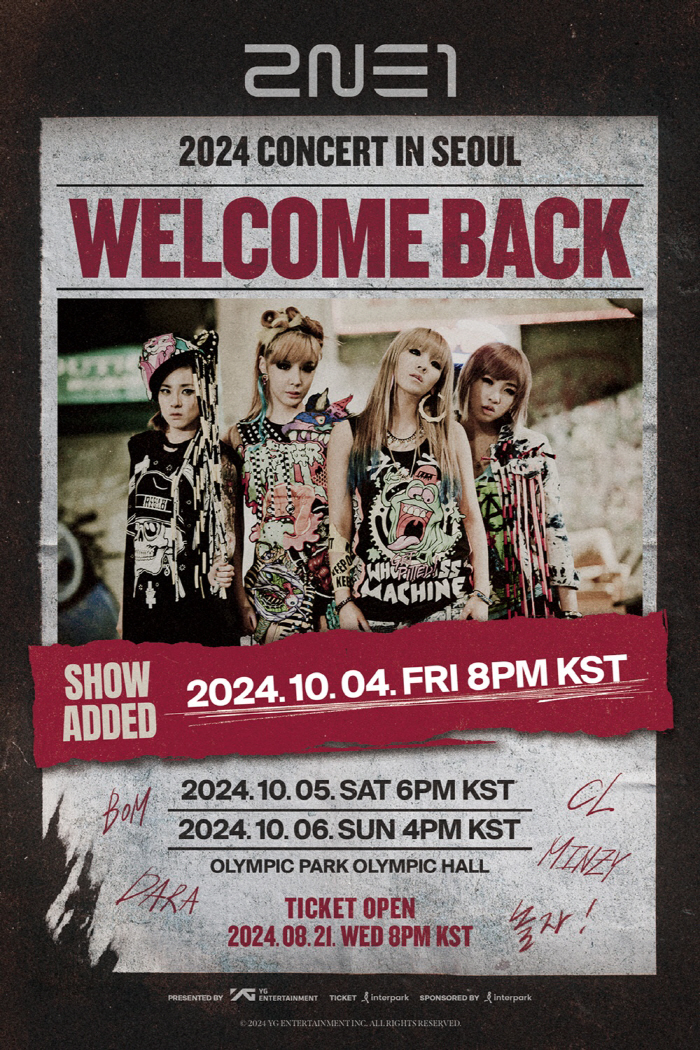 2NE1 Adds Extra Seoul Concert Date After Sell-Out