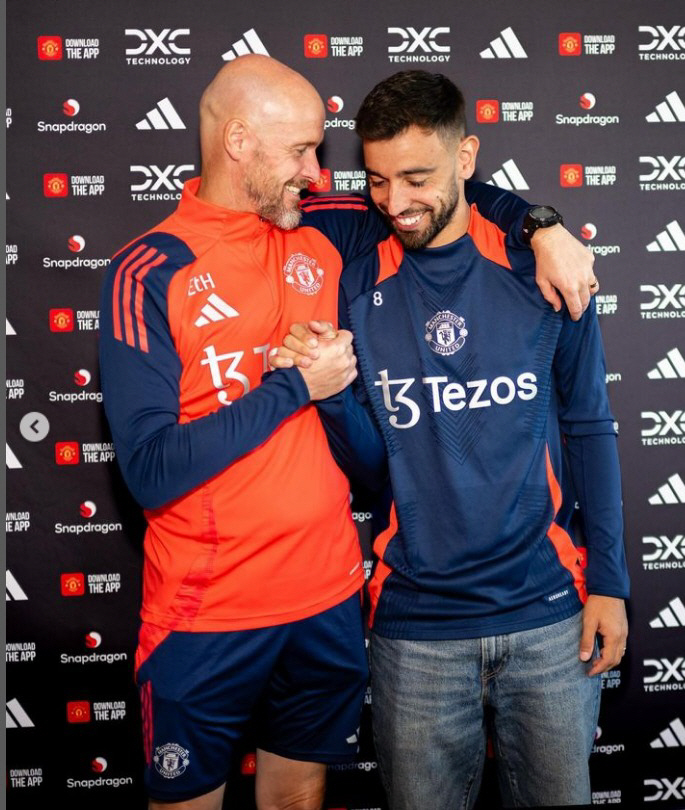 'Captain of Manchester United's 'Captain' Fernandez extends contract in 2027' Tottenham 'Captain' SON, who is two years older, is interested in future