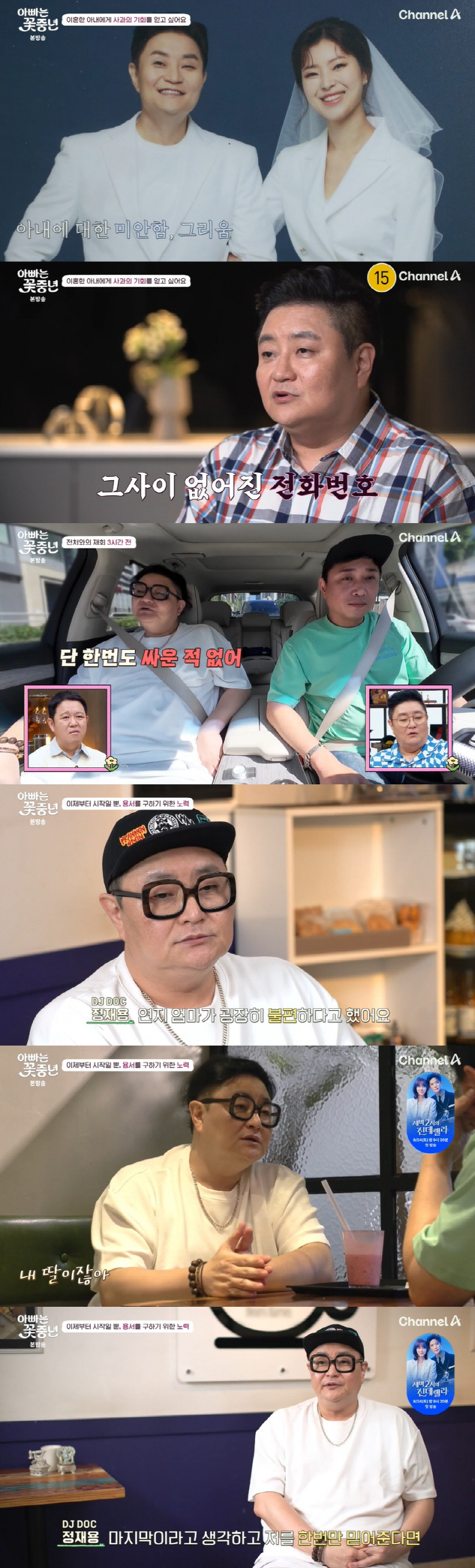 Jeong Jae-yong 'Reunited with his ex-wife after two years of divorce..'I don't want to see my daughter' ('Daddy's a middle-aged girl') 