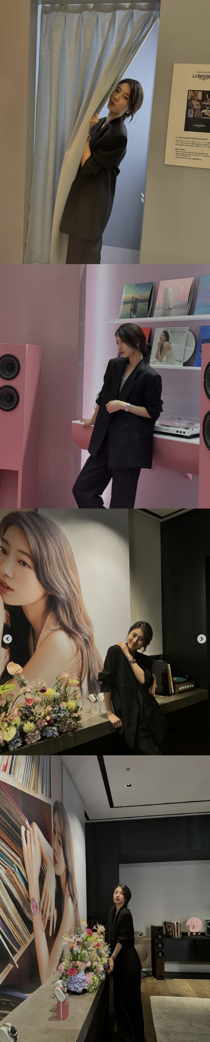 Suzy, show off her maturity with a watch worth 3 million won..All black is pure too