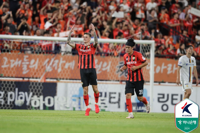 '0-2→3-2'Leading Gangwon, with three headers, it's time to shout 'First win of the foundation'