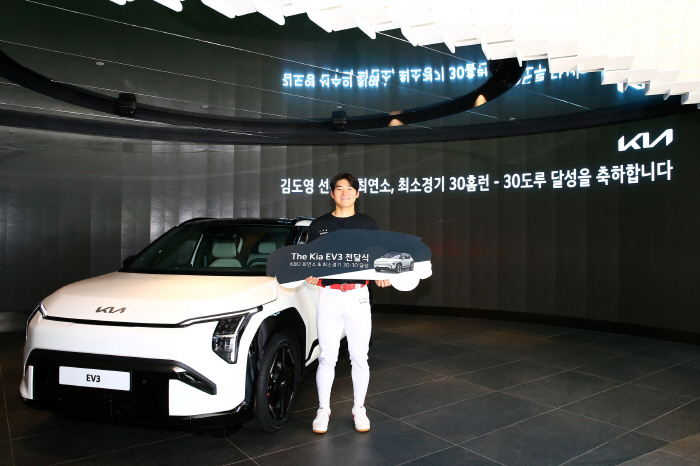 ''Youngest  smallest game 30-30' Genius! Amazing! Parent company KIA's latest electric car 'Tong big gift'