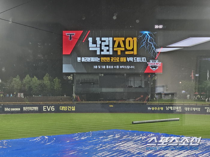 'I've been waiting for 40 minutes'Gwangju. Kim Do-young's equalizer  Socrates reverse hit was wasted and the game was stopped in the 4th inning → No Game Rain was canceled 