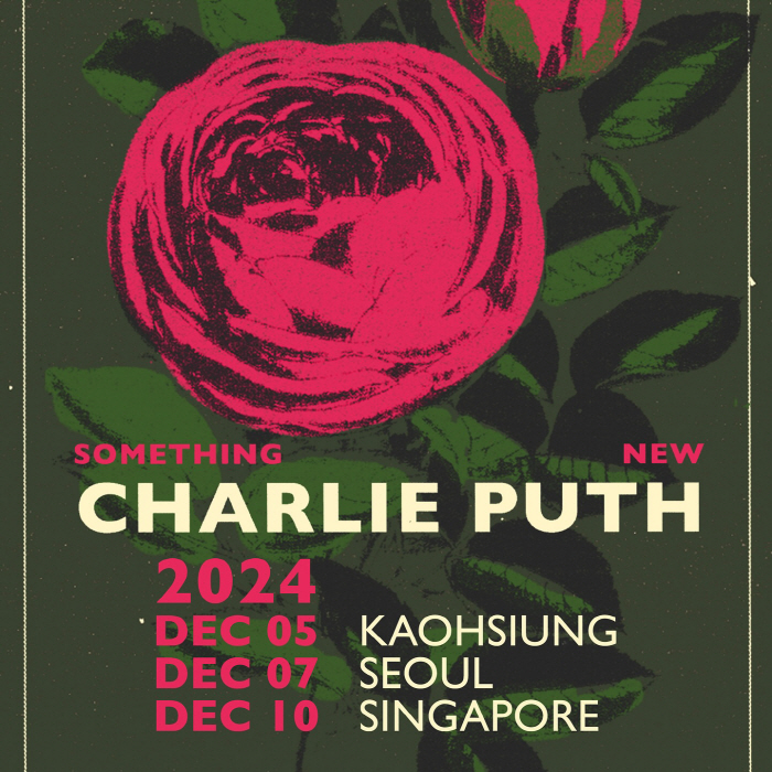 Charlie Puth to Korea for the First Time in a Year 'December 7, Performing at Gocheok Dome' 