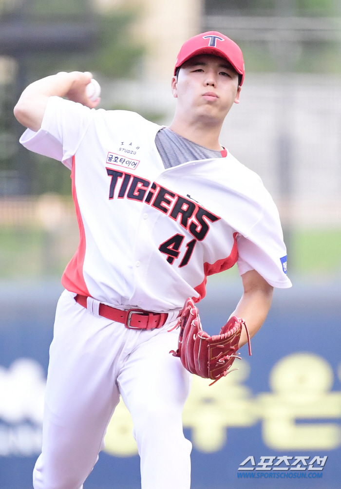 'Even the sky is indifferent... Kia's Hwang Dong-ha won five games in the season (Gwangju site) because of Typhoon Jongdari