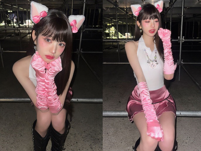 Jang Won-young's fascinating transformation of 'Human Cat'..Anyone who saw it 'LuckyVicky'