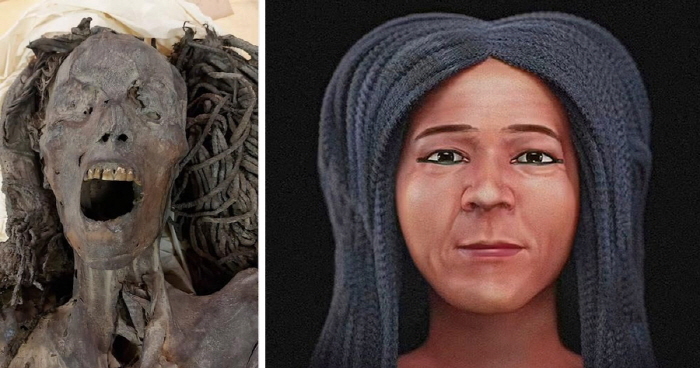 Restoring the 'Screaming' face of a woman who died 3,500 years ago