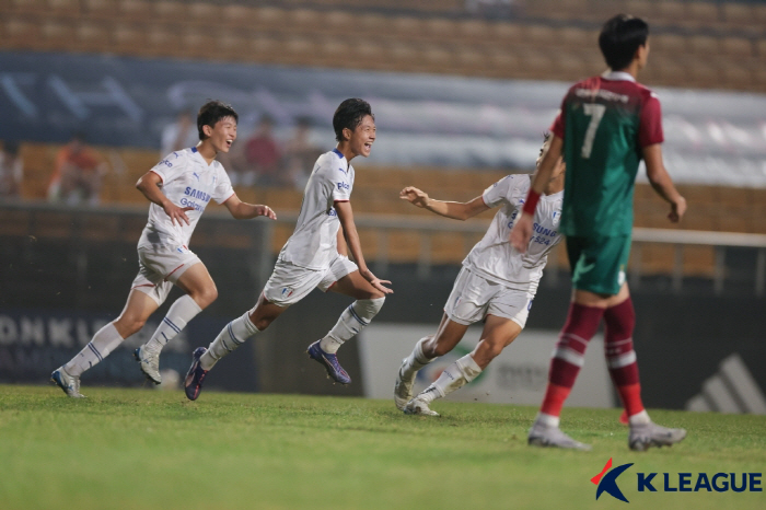 'Choi Ji-in's winning goal'Suwon beats Daejeon 1-0'2024 GROUND. NK League U15 Championship' First win 