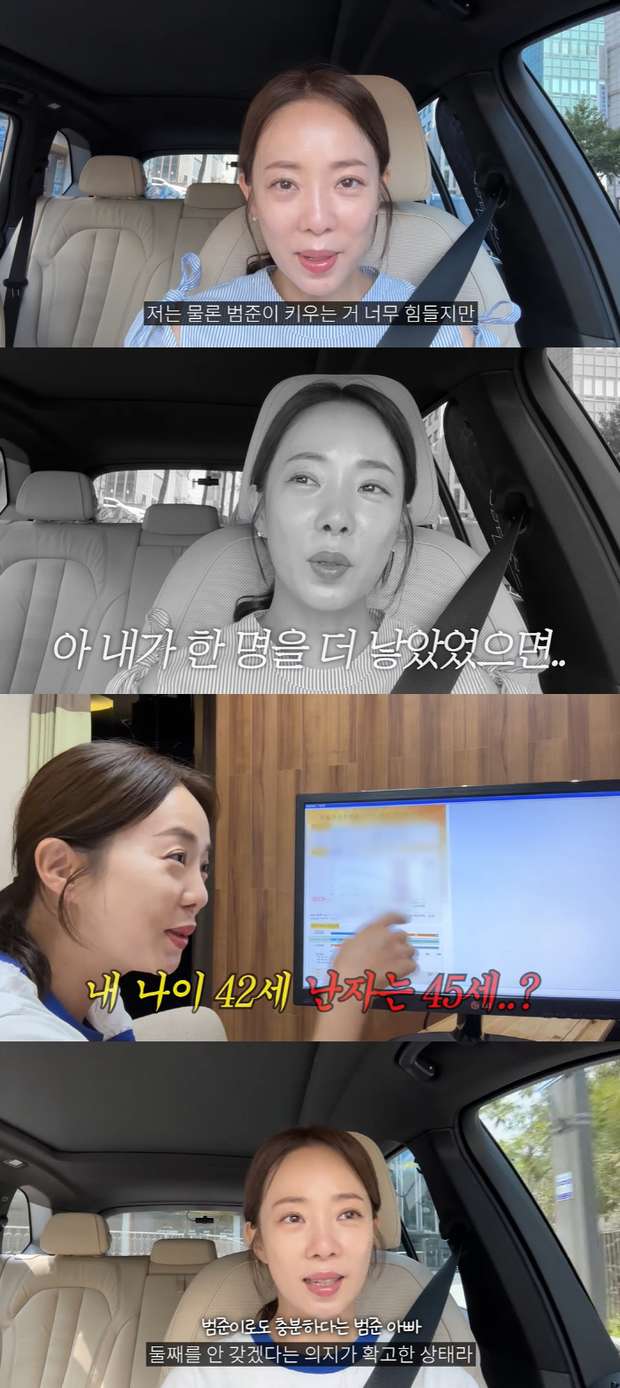 'Second greed' Park Eun-young, 42, is depressed at ovarian age  45 'Should I be satisfied first?'