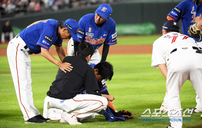 ''196cm big ball and head-on collision'... Chae Eun-sung is truly worried...'Wrapping up nicely without any injuries'