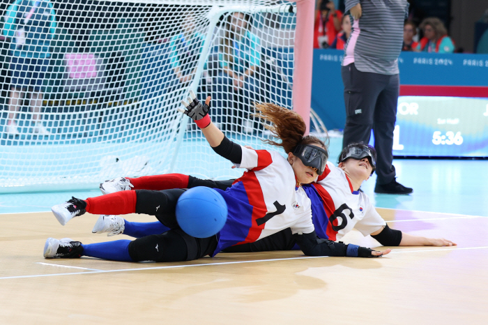  Korean women's goal ball returned to the Paralympic stage for the first time in 28 years and lost to Japan in the first round of the preliminary round