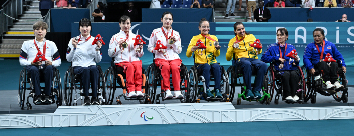  Seo Soo-yeon and Yoon Ji-yu won the 銀 for the Paris Paralympics. Expectations collapsed in front of the wall in China