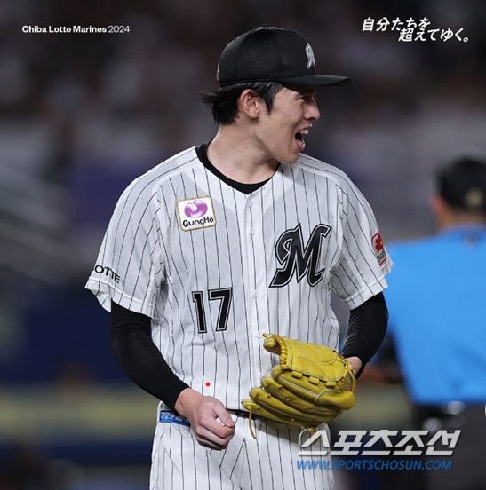 Slider-fork, fork-fork, slider-slider-fork, slider-slider-fork, 'monster'Sasaki 10 consecutive breaking balls strike out 3 consecutive swings and misses, 7 scoreless innings in a different ball mix (Min Chang-ki's Japanese baseball)