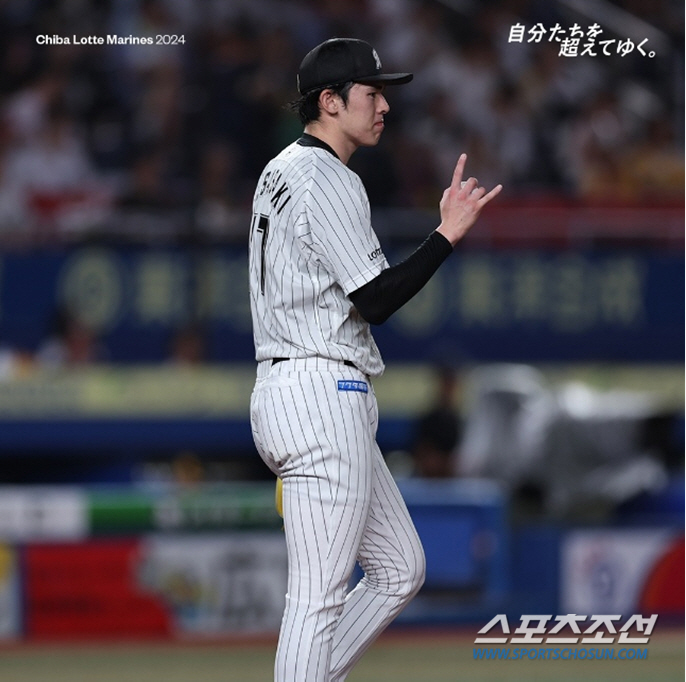 Slider-fork, fork-fork, slider-slider-fork, slider-slider-fork, 'monster'Sasaki 10 consecutive breaking balls strike out 3 consecutive swings and misses, 7 scoreless innings in a different ball mix (Min Chang-ki's Japanese baseball)