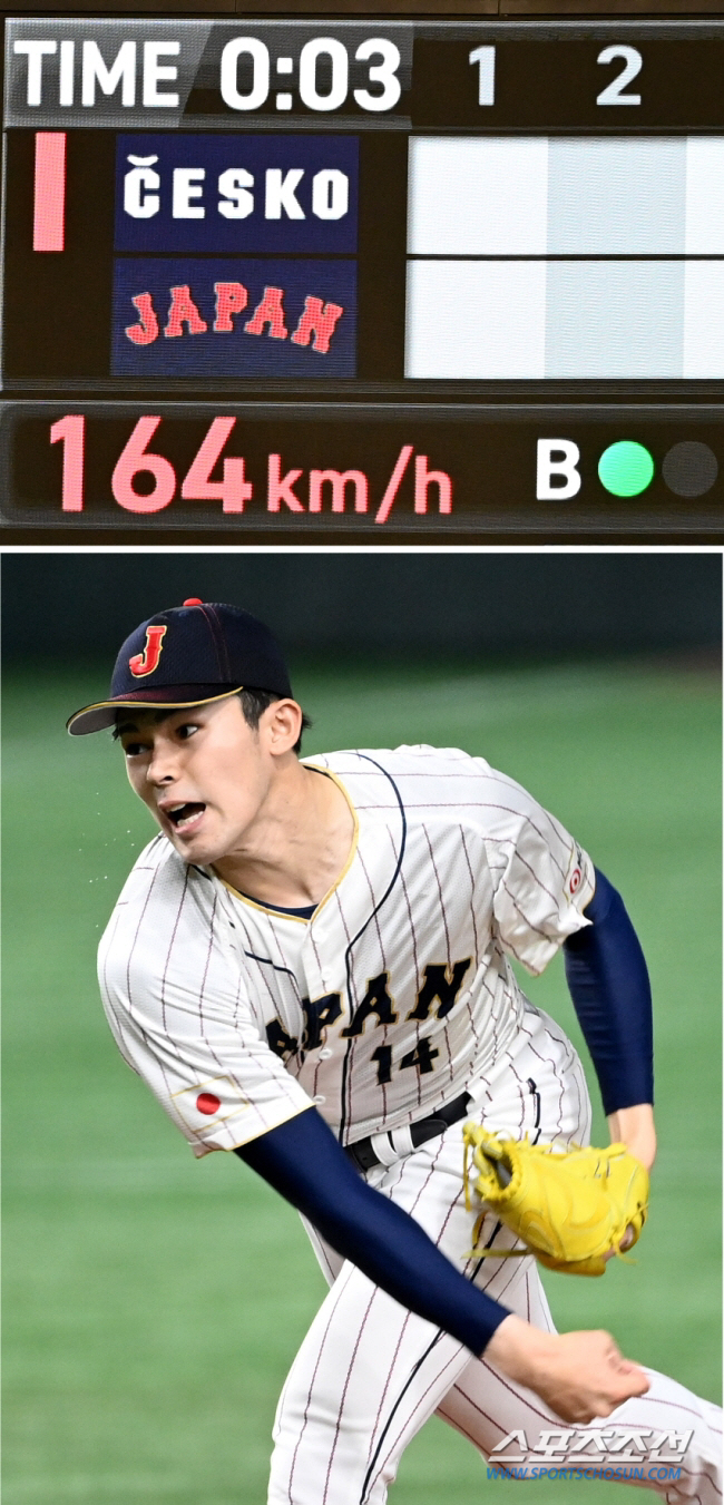 Slider-fork, fork-fork, slider-slider-fork, slider-slider-fork, 'monster'Sasaki 10 consecutive breaking balls strike out 3 consecutive swings and misses, 7 scoreless innings in a different ball mix (Min Chang-ki's Japanese baseball)