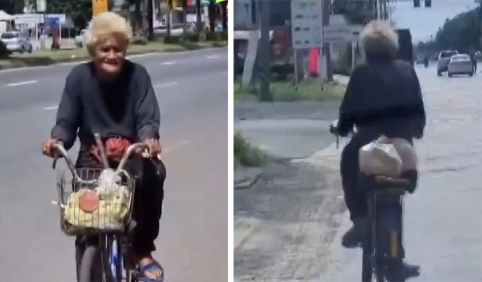 'Missing my grandchildren' Traveling 200km on a 73-year-old bicycle