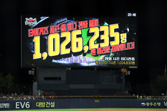 '102,0235' Gwangju Kia Champions Field Sets New Record for Highest Spectators After Opening!