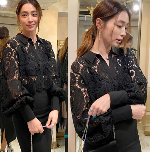 '42 years old' Lee Min-jung, ♥ date look with Lee Byung-hun? See-through look perfect