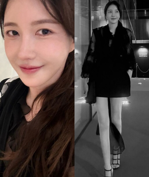 '46 years old' Lee Ji-ah, 'Mannequin angular beauty' revealed in the disappearance of her lower body..an elegant goddess