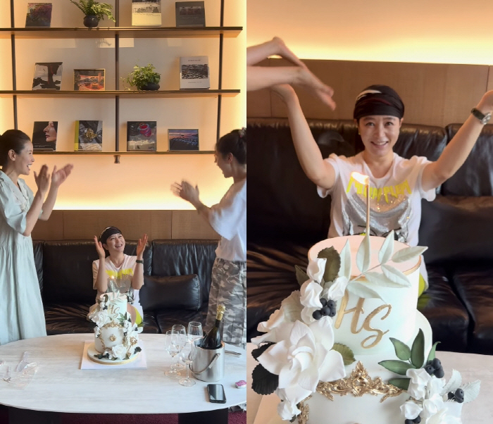 Kim Hye-soo 'Honey, am I getting married?'...Flustered by the 54th birthday party'Enthusiastic Celebration'