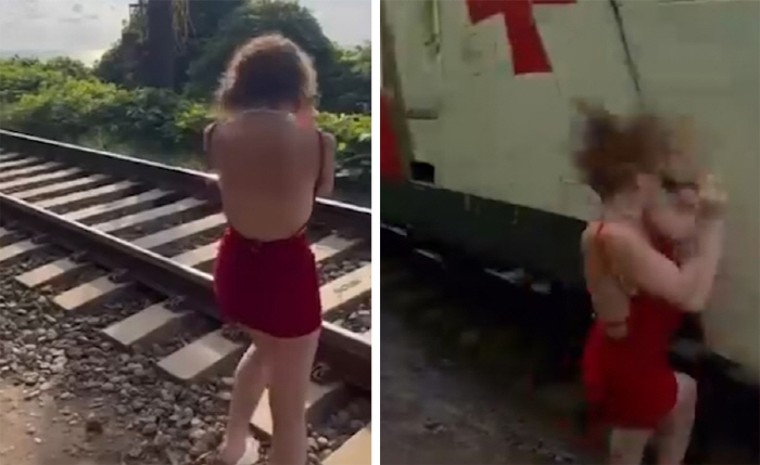 Woman taking selfies by track, hit by train'Is it more important than life?'