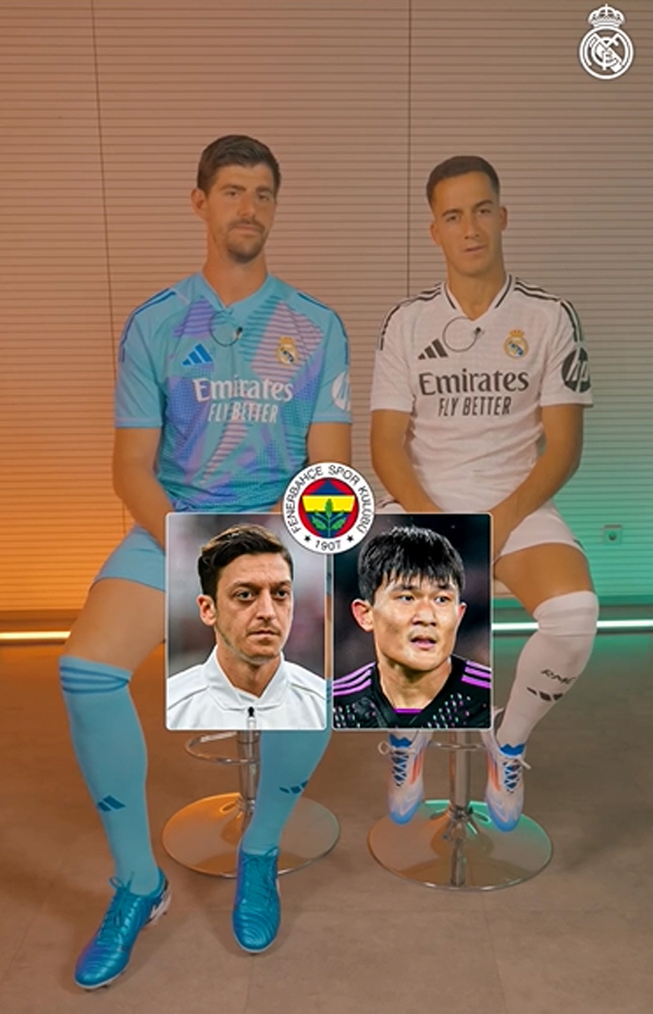 ''Kim Min-jae, you played for Fenerbahce.'' Real Madrid's official quiz is a surprise, and Rebaumun 'Big Name' recertification