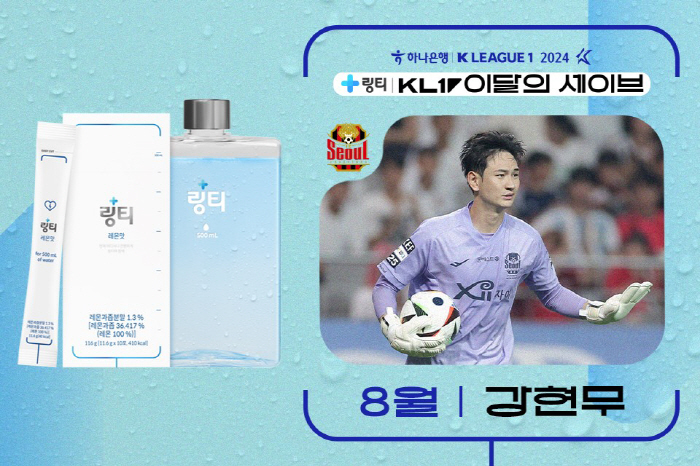 Kang Hyun-moo, Seoul's gatekeeper, won the K League in August 'Ringti Save of the Month'