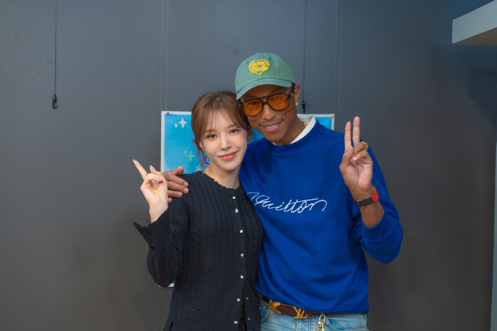 Pop star Pharrell Williams meets Wendy in 'Youngs' surprise..'Take an unforgettable happy memory'