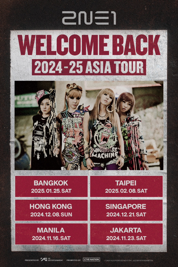 2NE1 Adds Bangkok and Taipei Dates to Expanding Asia Tour