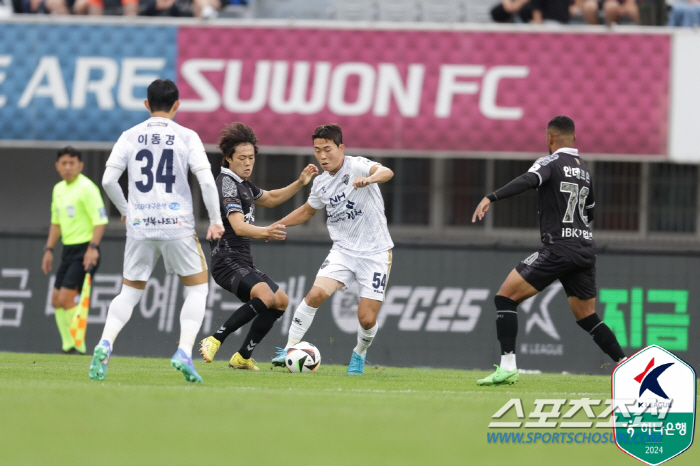 'Violent struggle'Suwon FC,'Lee Dong-kyung 1 goal 1AS'2-4 defeat to Gimcheon'2 consecutive losses'...Gimcheon won 2 consecutive games '2nd place'