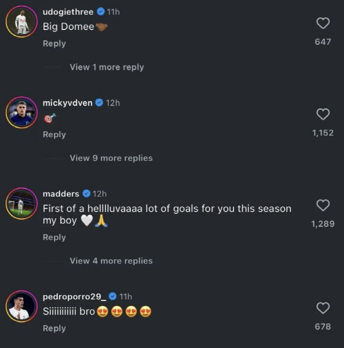 'Dear Park! Oh, it exploded!' 98 billion Solanke finally achieved his Tottenham debut goal, and excited teammates celebrated on social media