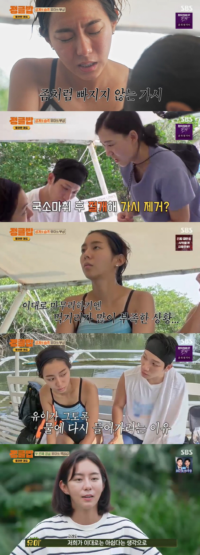 Ryu Soo-young ate wild food ingredients and stopped filming'('Jungle rice')