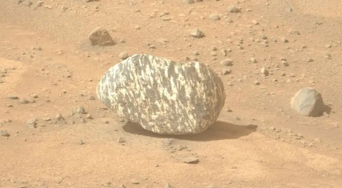 The scientific community is excited by the first ever discovery of a 'spotted rock' on Mars