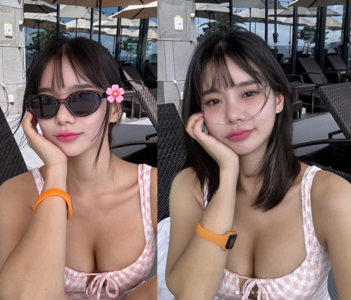 '165cm·59kg' Maeng Seung-ji, your swimsuit is going to explode..Showing off bold volume