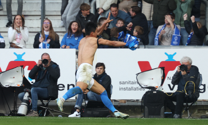 '97 minutes, I scored a theater goal and took off my clothes!' Super Joker Oh Hyun-kyu Becomes Genk's Hero for 7th consecutive win with amazing multi-goal