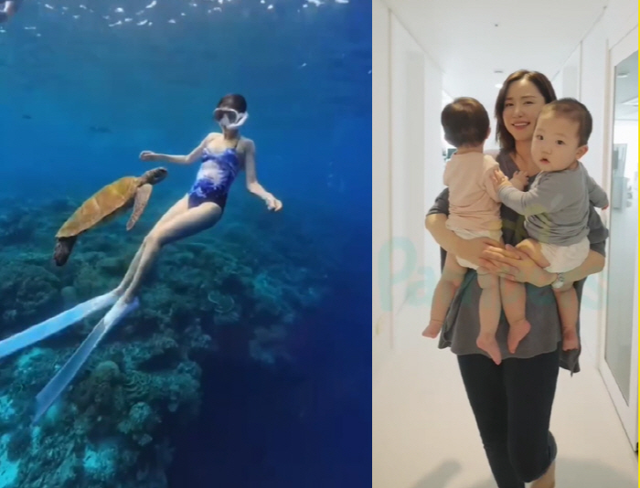 I erased Gong Hyun-joo's twin mom...Free diving with a mermaid body