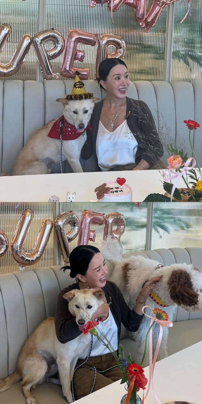 Um Jeonghwa, please have a big birthday party for her dog...Ko Hyun-jung, Kim Hye-soo, and Song Hye-kyo 'Top stars also appear'