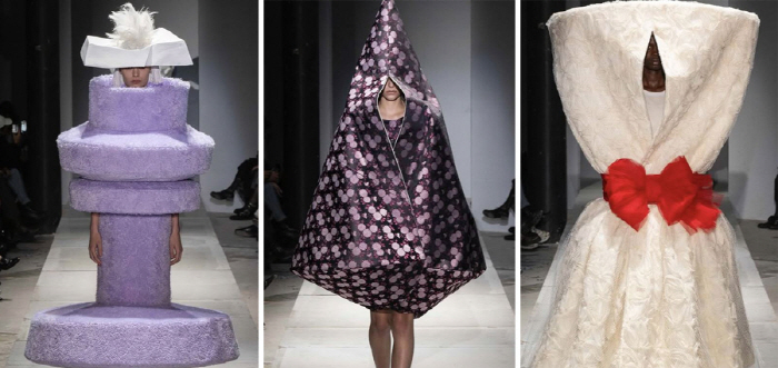 Would anyone wear an unusual fashion show in Paris?