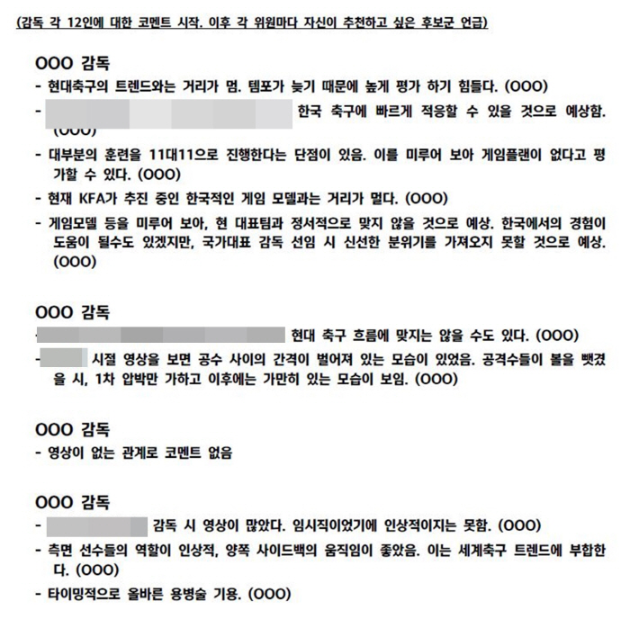 ''All agree, most recommended' Director Hong Myung-bo wanted to disclose the truth of the '10th meeting of the committee'