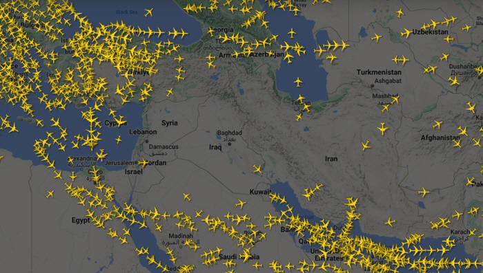 Footage of Iranian missile launch captured on civilian airliner'Almost a major accident'