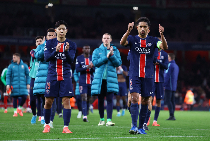 'Surprised Intermediate-Range Shoots''Most Threatening'...'UCL's First Star' Lee Kang-in shone despite the defeat against Arsenal → Create the Most Opportunities  Highest Ratings