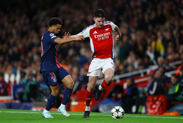 Was the wall high in UCL? 'It's too bad' Lee Kang-in played full-time  no-turn mid-range shots → blocked by an iron wall defense...PSG lose 0-2 to Arsenal