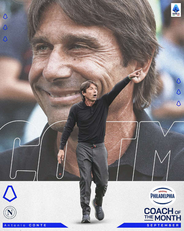 'The problem was Tottenham as expected' Conte, who is a mastermind, was selected as the coach of the month in September, based in Naples