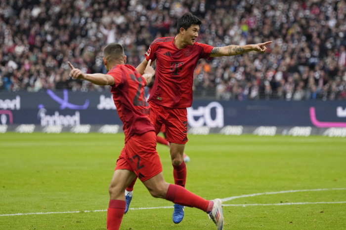 'Bayern monster' Kim Min-jae's first goal of the season exploded → A little disappointing defense...Munich's 3-3 draw against Frankfurt