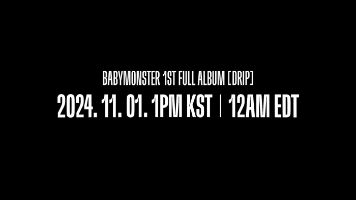  Baby Monster, the release site of its first full-length album, Dragon, on November 1st