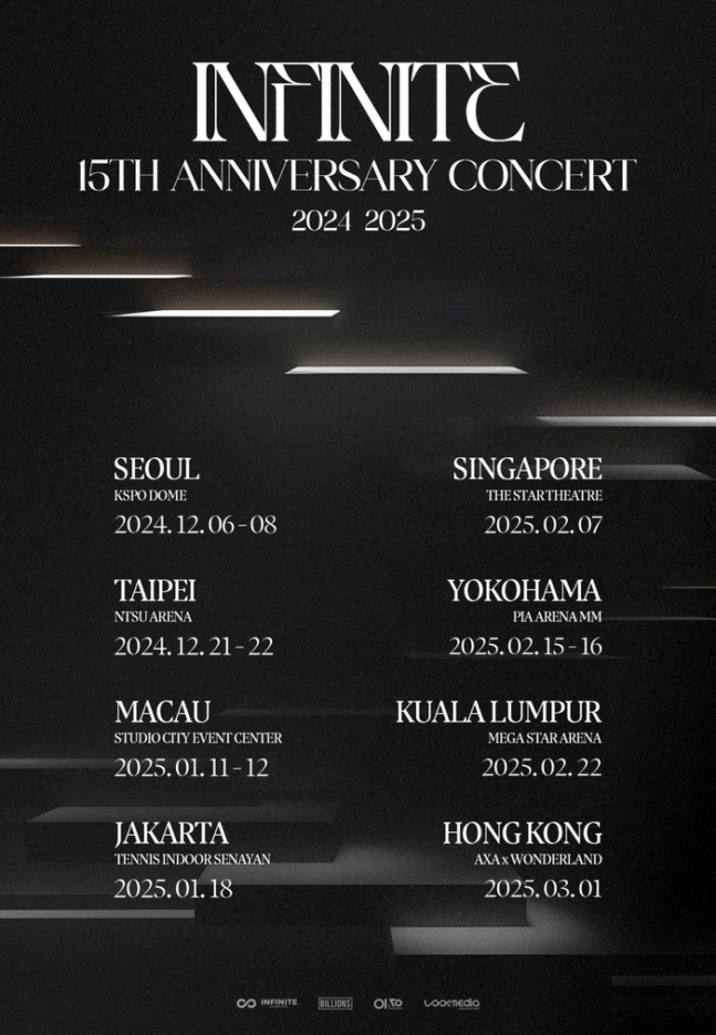 INFINITE Announces 15th Anniversary World Tour, Kicking Off in Seoul