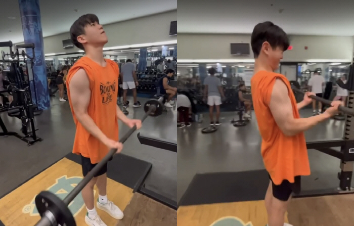 Yoon Hoo went to the prestigious U.S. University and his forearms were like Ma Dong-seok..Bulk up is handsome