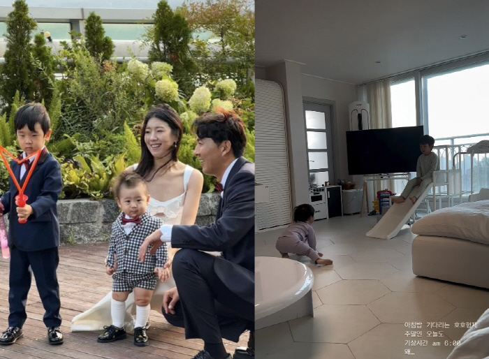 Lee Pil-mo ♥ Seo Soo-yeon's house and living room are so big...Brother's playground, which is enough to slide down