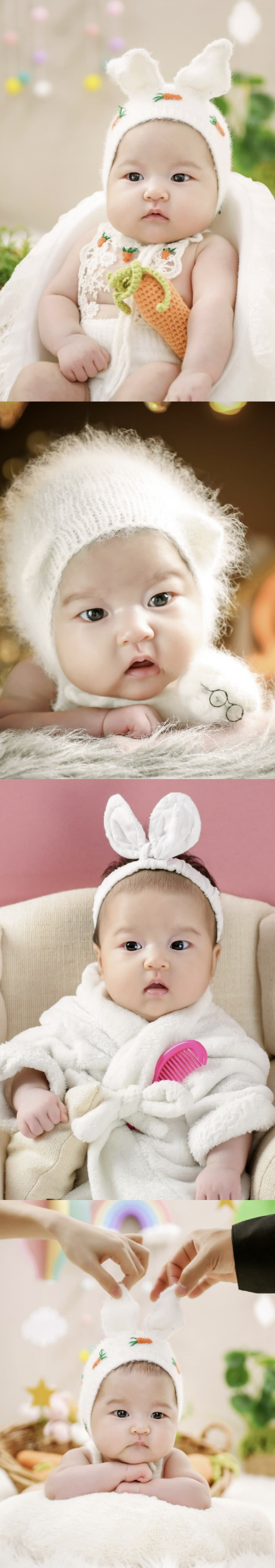 Ayane ♥ Lee Jihoon looks like half and half..A 50-day-old daughter is the cutest she's ever seen